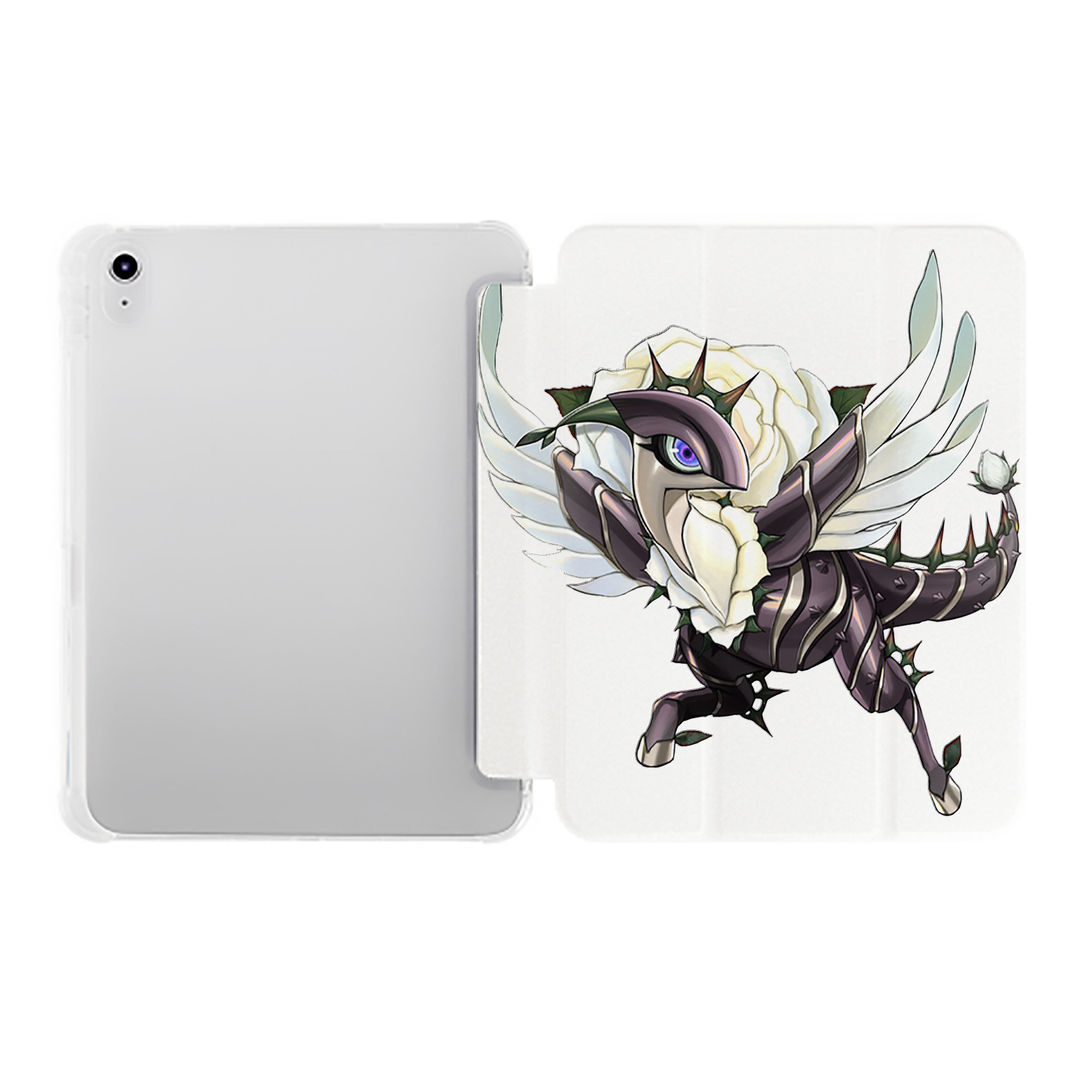 （画像用） 遊☆戯☆王 Yu-Gi-Oh! IPad ケース ペン収納付き 三つ折りスタンド PUレザー×シリコン 対応機種9.5/10.5/10.9インチ